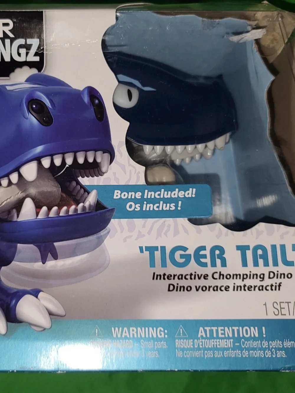 Zoomer Chomplingz Z-Rex Interactive *Tiger Trail* Chomping Bone Dinosaur NEW